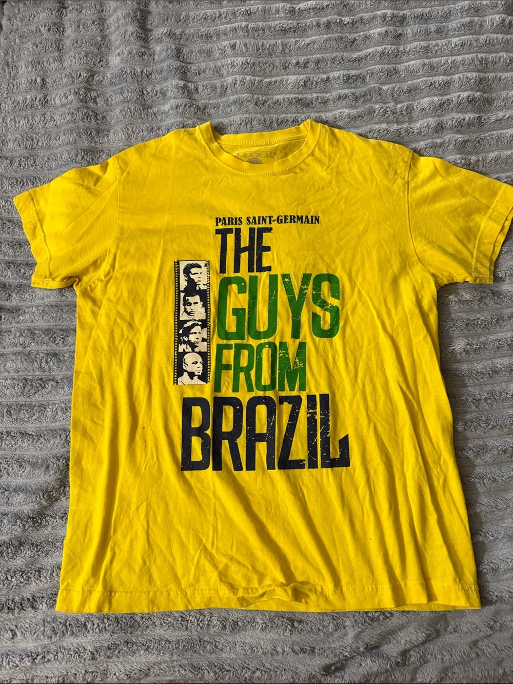 Paris Saint-Germain 'The Guys From Brazil' Yellow Graphic Tee